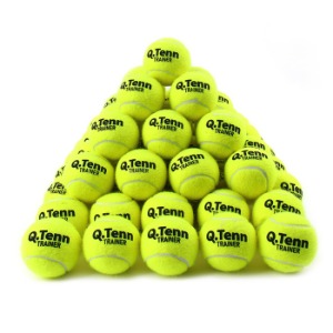 큐텐 트레이너 연습공 테니스공 볼 무압구 공 레슨용 입문용 60개입 Q TENN TRAINER BALL