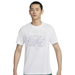 [스카이스포츠] 나이키 남성 반팔티 나이키코트 드라이 핏 테니스 티셔츠 화이트 FV8433-100